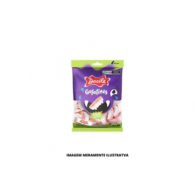 BALA - DOCILE - 80g GELATINA DENTES DE VAMPIRO CITRICOS